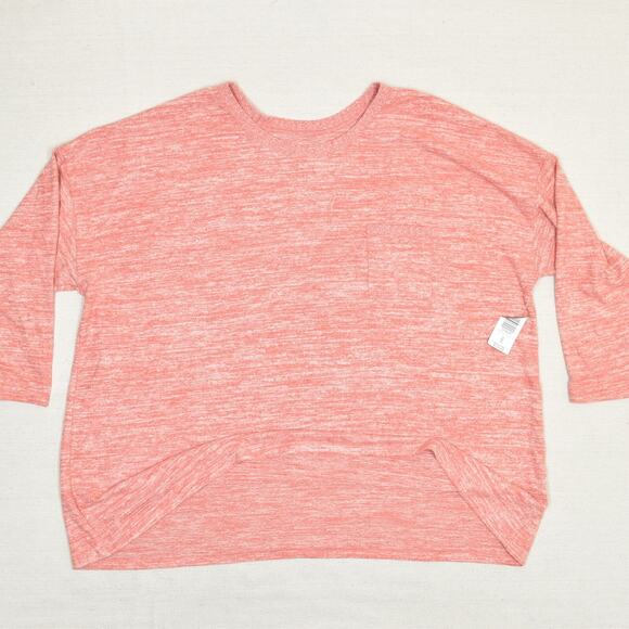 Torrid Women's Pullover Sweater Crew Neck Solid Rayon Pink Size 4 Super Soft - Picture 2 of 8